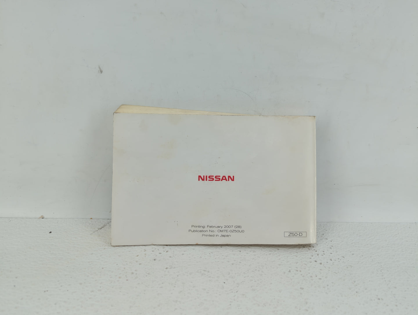 2007 Nissan Murano Owners Manual Book Guide OEM Used Auto Parts - Oemusedautoparts1.com