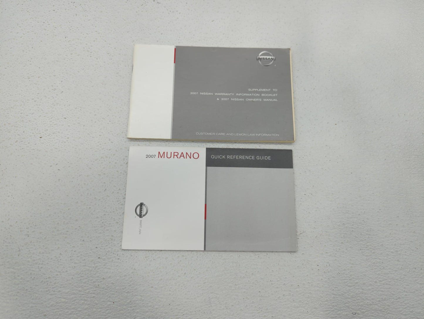2007 Nissan Murano Owners Manual Book Guide OEM Used Auto Parts - Oemusedautoparts1.com