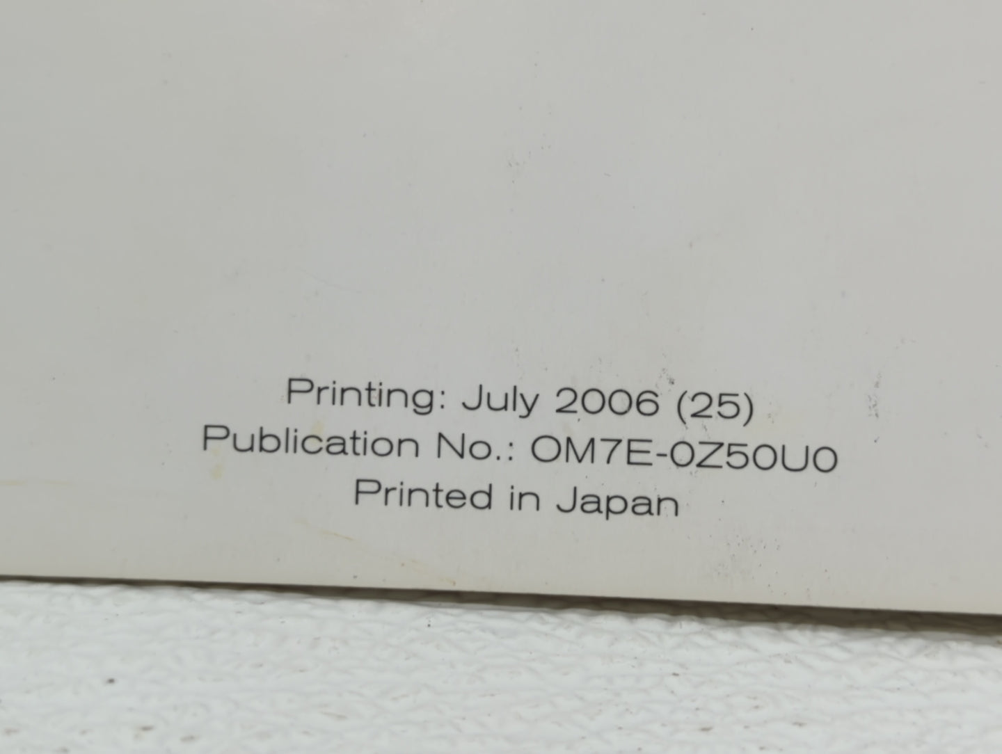 2007 Nissan Murano Owners Manual Book Guide OEM Used Auto Parts - Oemusedautoparts1.com