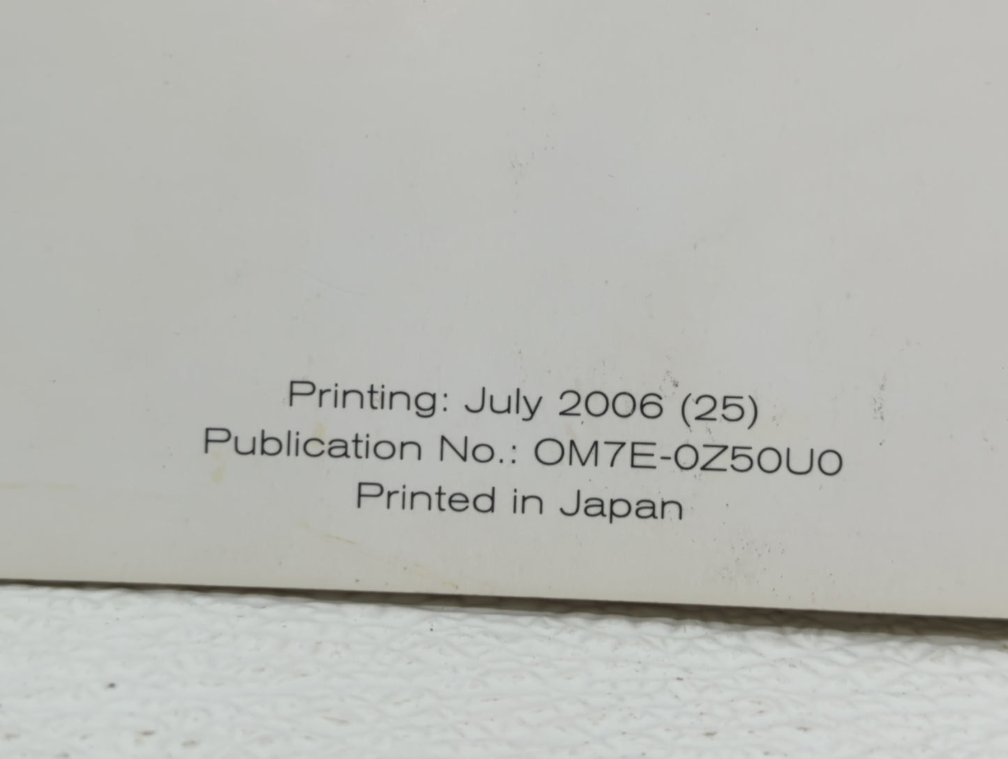 2007 Nissan Murano Owners Manual Book Guide OEM Used Auto Parts - Oemusedautoparts1.com