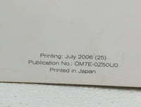 2007 Nissan Murano Owners Manual Book Guide OEM Used Auto Parts - Oemusedautoparts1.com