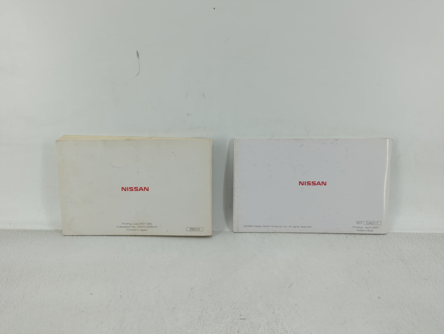 2007 Nissan Murano Owners Manual Book Guide OEM Used Auto Parts - Oemusedautoparts1.com