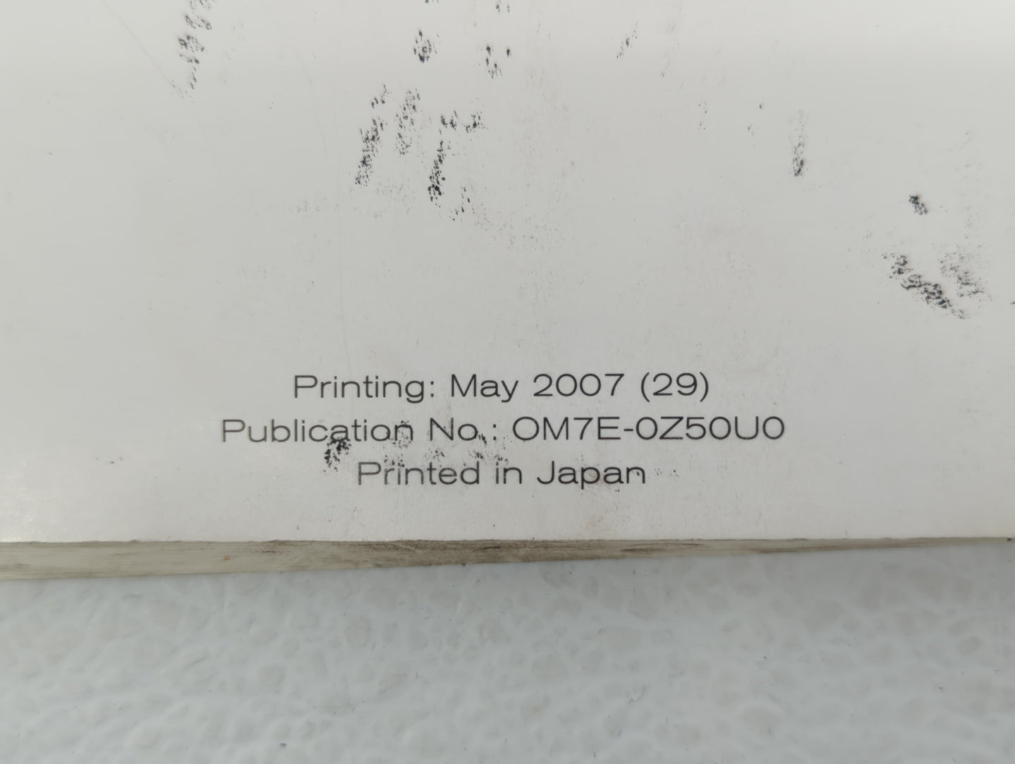 2007 Nissan Murano Owners Manual Book Guide P/N:OM7E-0Z50U0 OEM Used Auto Parts - Oemusedautoparts1.com