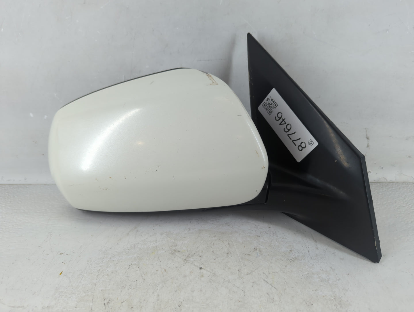2007 Nissan Murano Passenger Right Side View Manual Door Mirror White - Oemusedautoparts1.com
