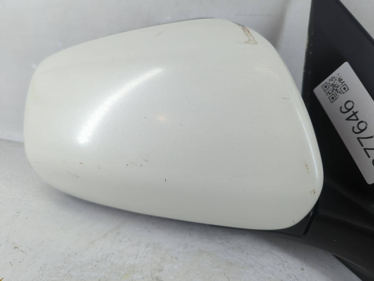 2007 Nissan Murano Passenger Right Side View Manual Door Mirror White - Oemusedautoparts1.com