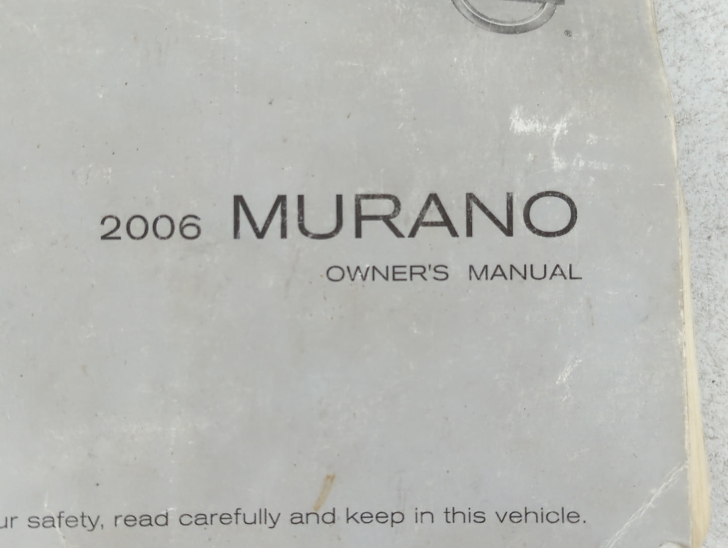 2007 Nissan Murano Owners Manual Book Guide P/N:OM6E-OZ5OUO OEM Used Auto Parts - Oemusedautoparts1.com