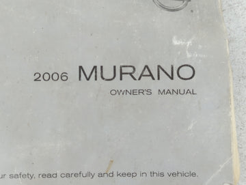 2007 Nissan Murano Owners Manual Book Guide P/N:OM6E-OZ5OUO OEM Used Auto Parts