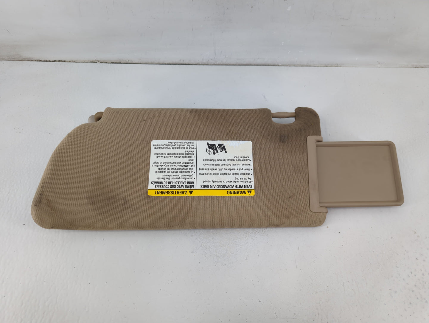 2005-2012 Nissan Pathfinder Sun Visor Shade Replacement Passenger Right Mirror Fits Fits 2005 2006 2007 2008 2009 2010 2011 