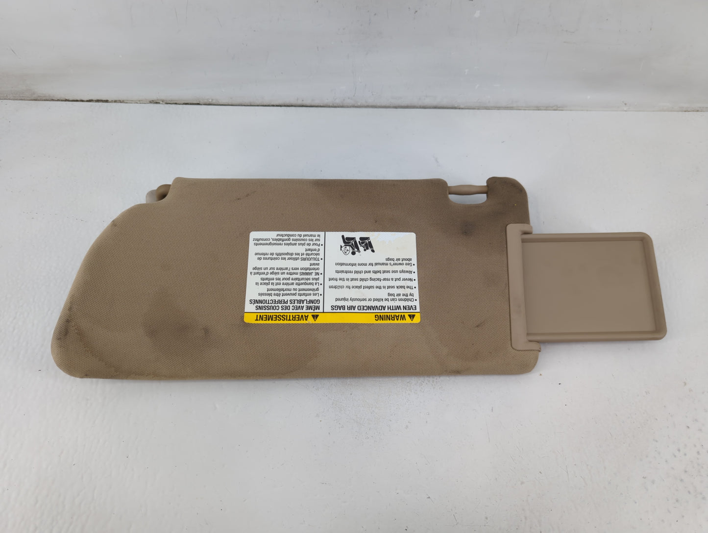 2005-2012 Nissan Pathfinder Sun Visor Shade Replacement Passenger Right Mirror Fits Fits 2005 2006 2007 2008 2009 2010 2011 
