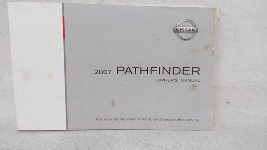 2007 Nissan Pathfinder Owners Manual Book Guide OEM Used Auto Parts - Oemusedautoparts1.com