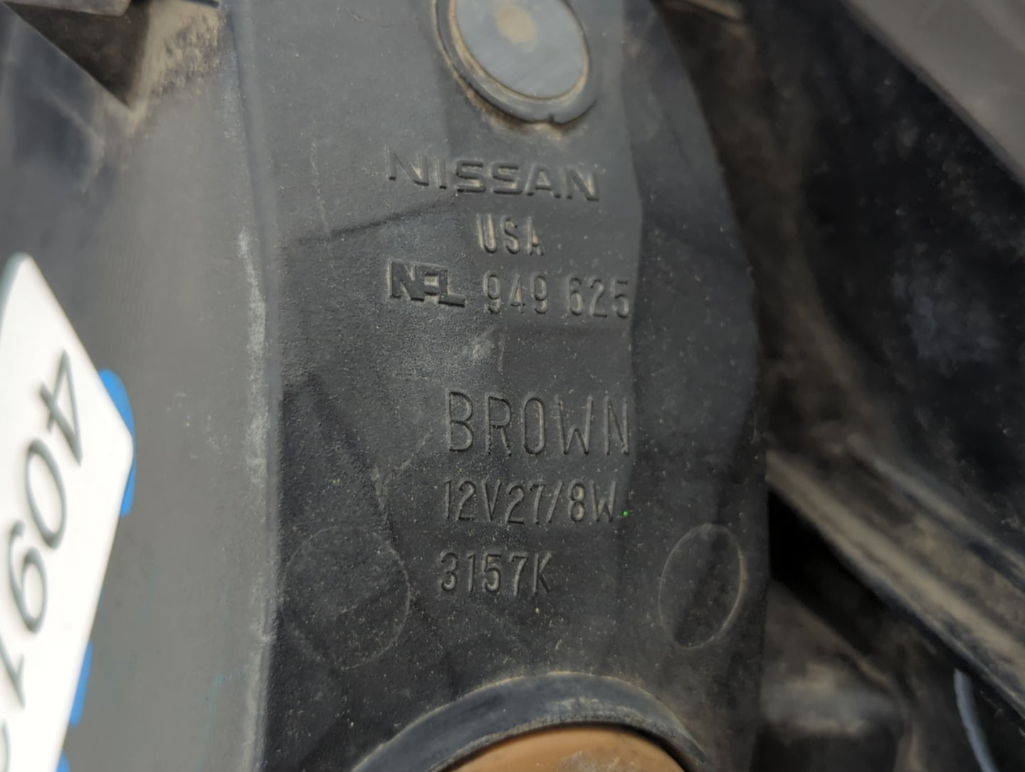 2007 Nissan Pulsar Tail Light Assembly Passenger Right OEM P/N:949 625 Fits Fits 2005 2006 2008 2009 2010 2011 2012 2013 201