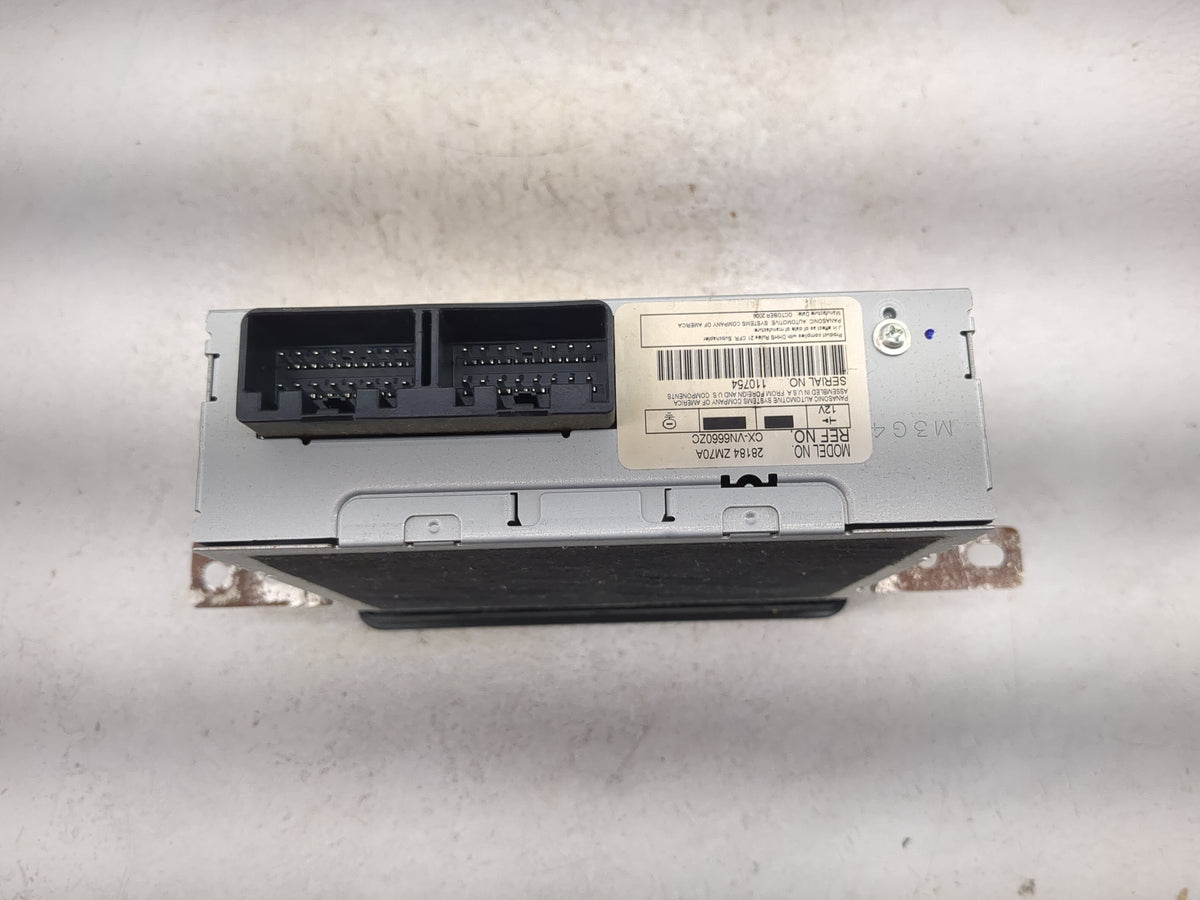 2007-2009 Nissan Quest Radio AM FM Cd Player Receiver Replacement P/N:28184 ZM70A CX-VN6660ZC Fits OEM Used Auto Parts - Oem