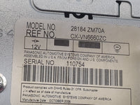 2007-2009 Nissan Quest Radio AM FM Cd Player Receiver Replacement P/N:28184 ZM70A CX-VN6660ZC Fits OEM Used Auto Parts - Oem