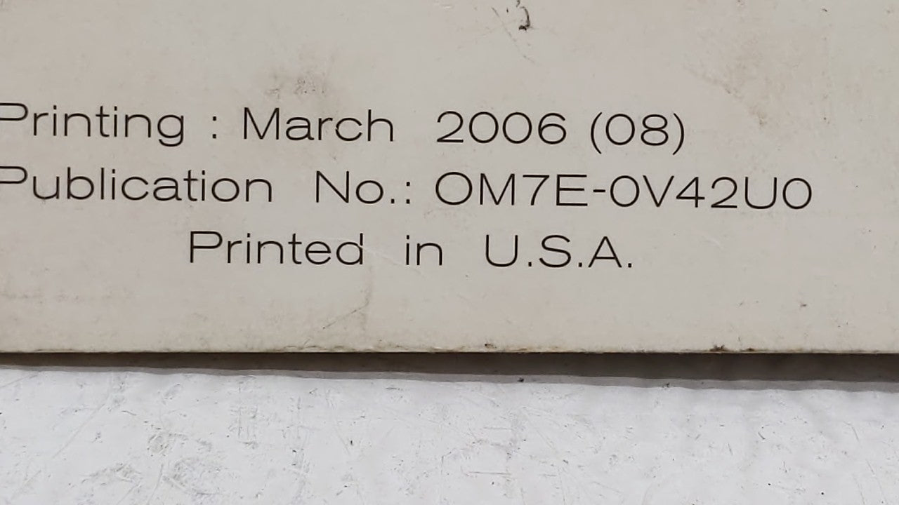 2007 Nissan Quest Owners Manual Book Guide OEM Used Auto Parts - Oemusedautoparts1.com