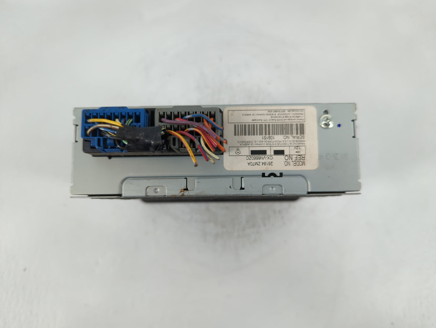 2007-2009 Nissan Quest Radio AM FM Cd Player Receiver Replacement P/N:28184 ZM70A Fits Fits 2007 2008 2009 OEM Used Auto Par