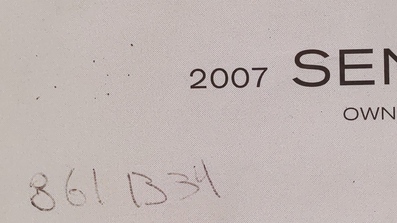 2007 Nissan Sentra Owners Manual Book Guide OEM Used Auto Parts - Oemusedautoparts1.com