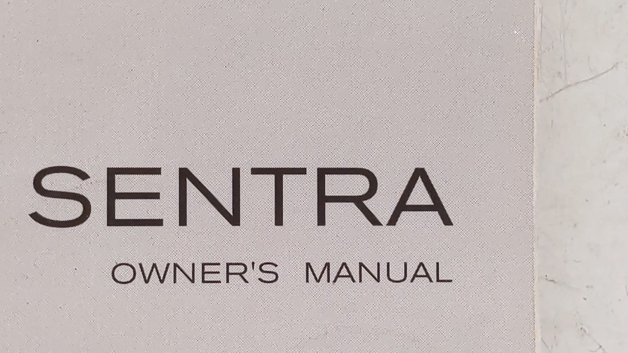2007 Nissan Sentra Owners Manual Book Guide OEM Used Auto Parts - Oemusedautoparts1.com
