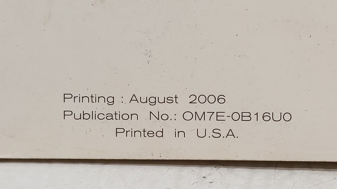 2007 Nissan Sentra Owners Manual Book Guide OEM Used Auto Parts - Oemusedautoparts1.com