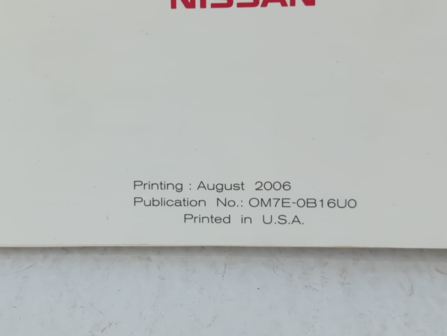 2007 Nissan Sentra Owners Manual Book Guide OEM Used Auto Parts - Oemusedautoparts1.com