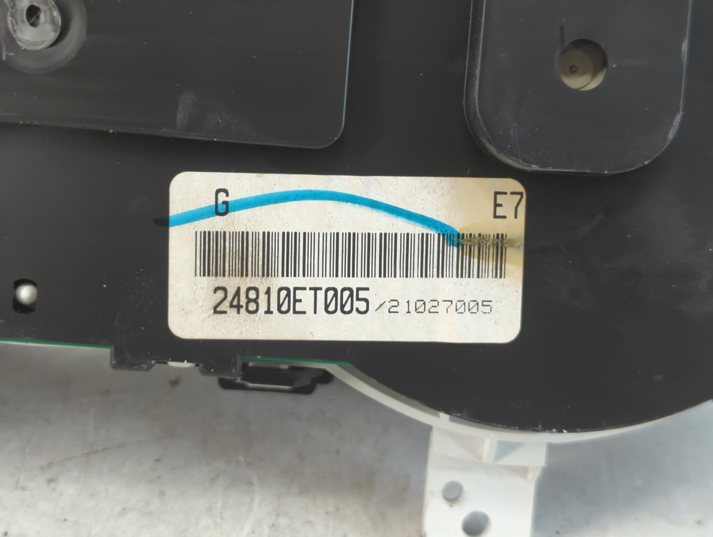 2007 Nissan Sentra Instrument Cluster Speedometer Gauges P/N:24810ET005 Fits OEM Used Auto Parts - Oemusedautoparts1.com