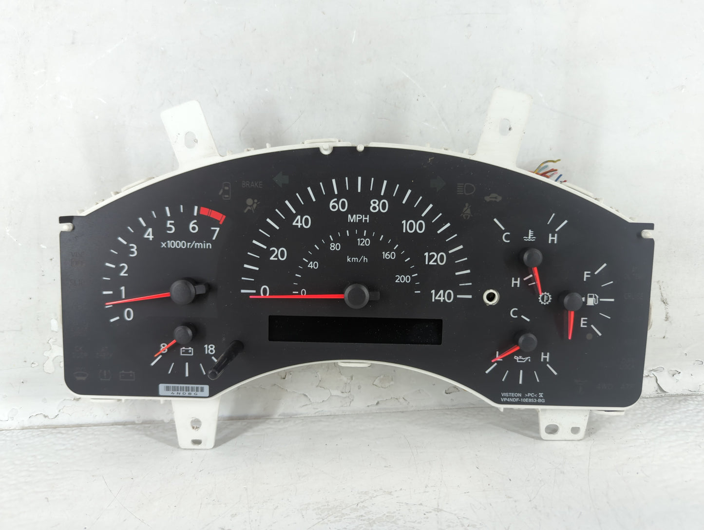 2007 Nissan Titan Instrument Cluster Speedometer Gauges Fits OEM Used Auto Parts - Oemusedautoparts1.com