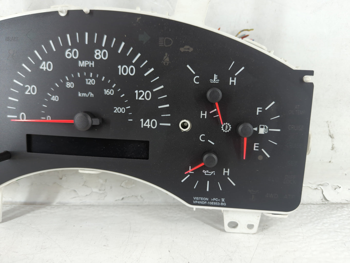 2007 Nissan Titan Instrument Cluster Speedometer Gauges Fits OEM Used Auto Parts - Oemusedautoparts1.com