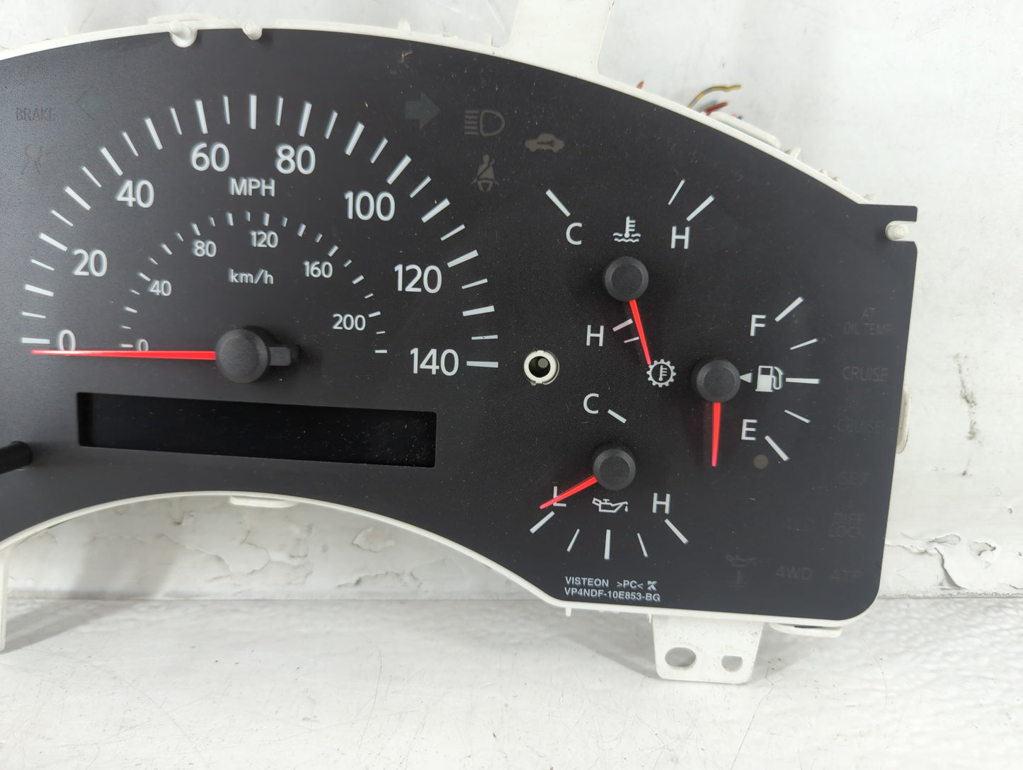 2007 Nissan Titan Instrument Cluster Speedometer Gauges Fits OEM Used Auto Parts - Oemusedautoparts1.com