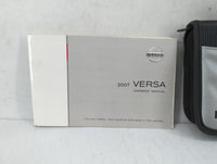 2007 Nissan Versa Owners Manual Book Guide P/N:OM7E-0C11U0 OEM Used Auto Parts - Oemusedautoparts1.com