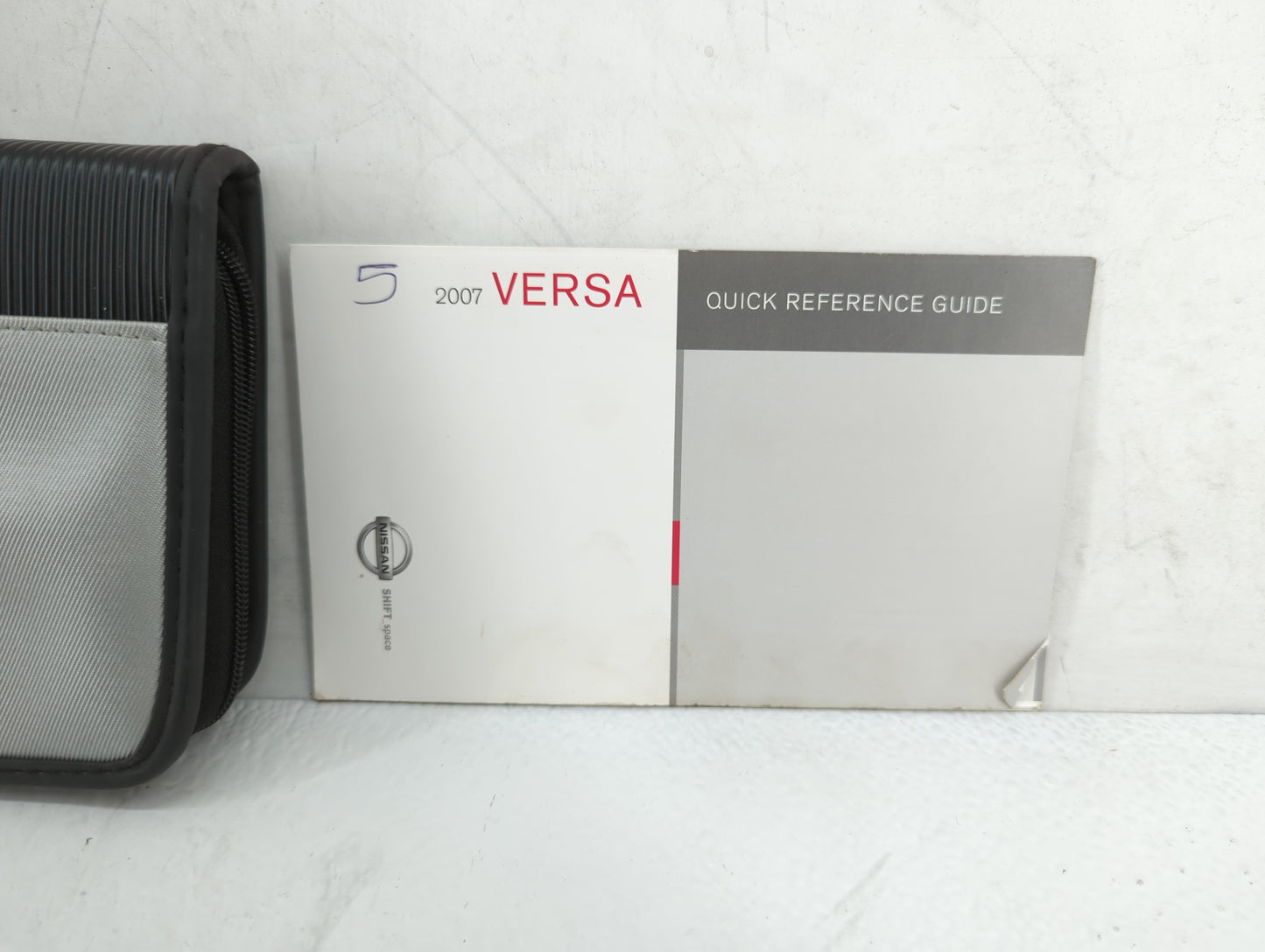 2007 Nissan Versa Owners Manual Book Guide P/N:OM7E-0C11U0 OEM Used Auto Parts - Oemusedautoparts1.com