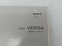 2007 Nissan Versa Owners Manual Book Guide P/N:OM7E-0C11U0 OEM Used Auto Parts - Oemusedautoparts1.com