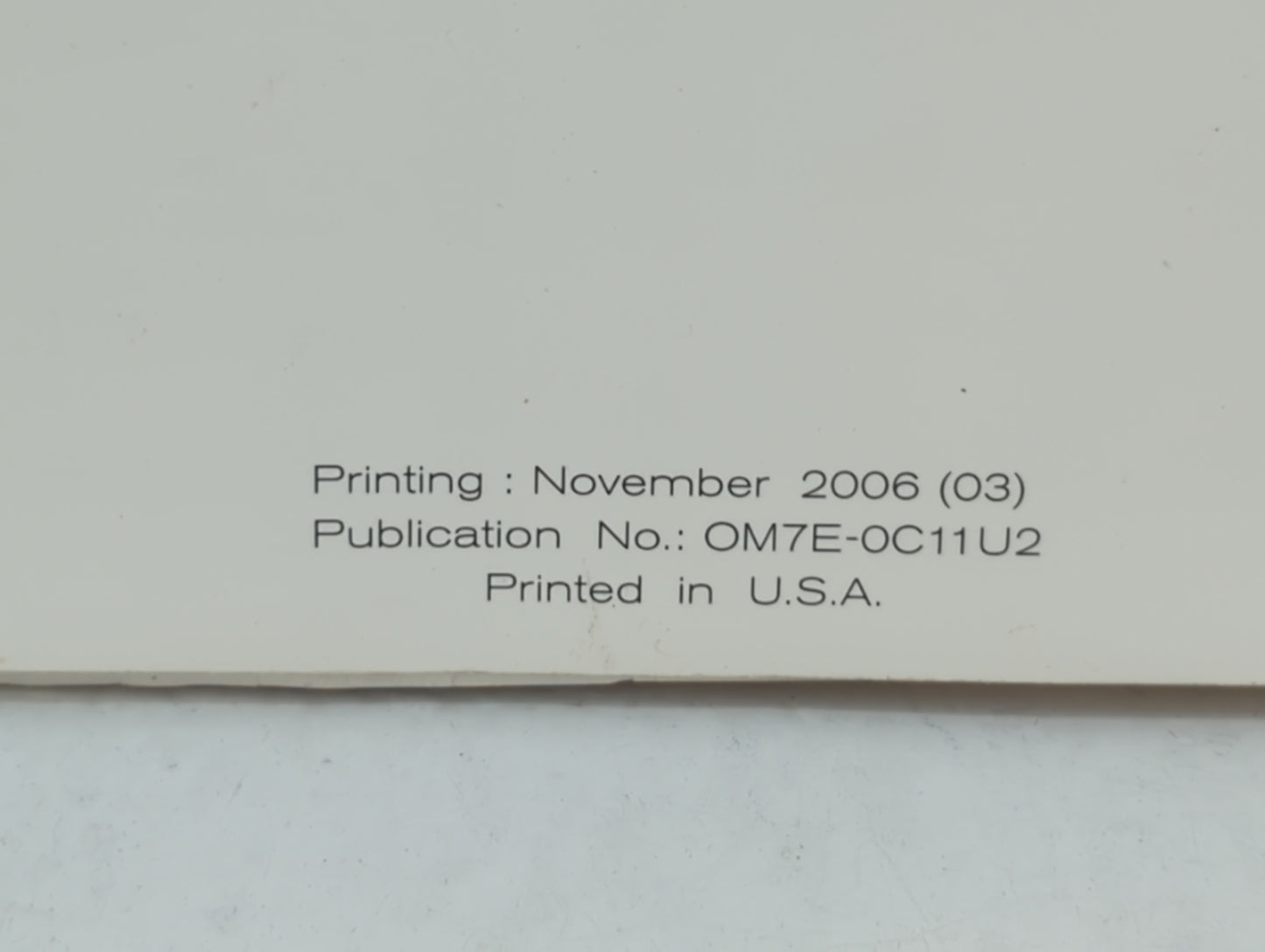 2007 Nissan Versa Owners Manual Book Guide OEM Used Auto Parts - Oemusedautoparts1.com