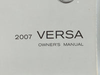 2007 Nissan Versa Owners Manual Book Guide OEM Used Auto Parts - Oemusedautoparts1.com
