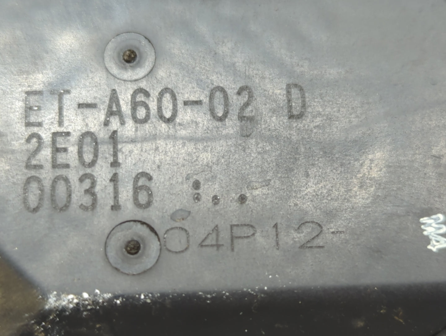 2007-2012 Nissan Versa Throttle Body P/N:ET-A60-02 E ET-A60-02 J Fits OEM Used Auto Parts - Oemusedautoparts1.com