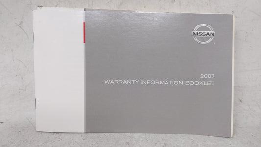 2007 Nissan Versa Owners Manual Book Guide OEM Used Auto Parts