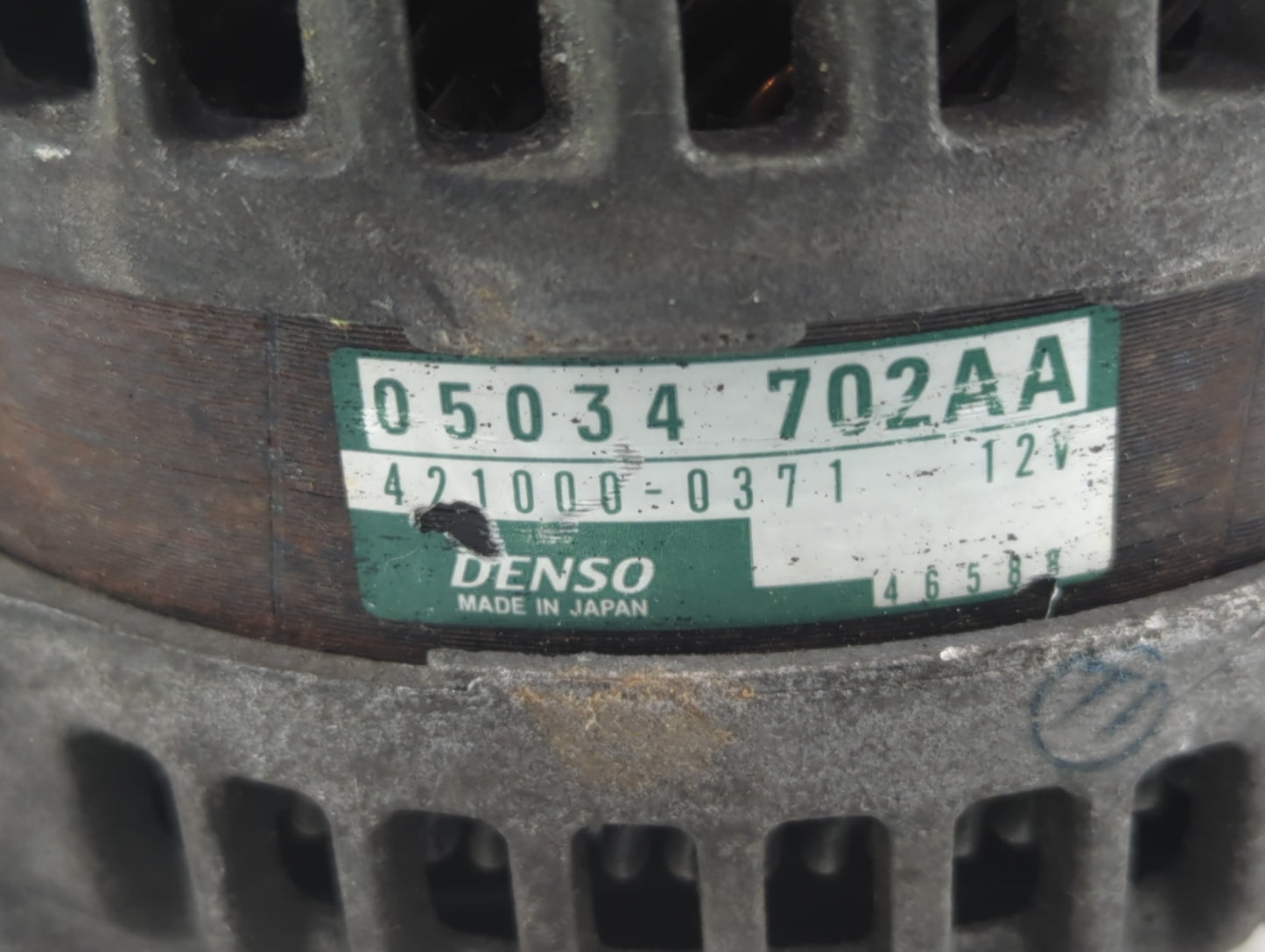 2007 Plymouth Pt-50 Alternator Replacement Generator Charging Assembly Engine OEM P/N:05034 702AA Fits OEM Used Auto Parts -