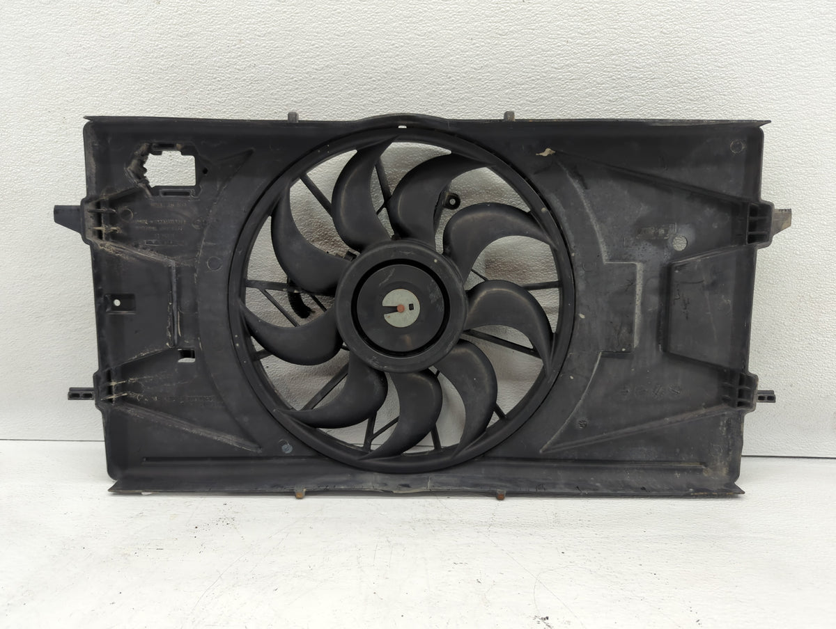 2007-2010 Pontiac G5 Left Radiator Fan Motor Assembly Black 617347 - Oemusedautoparts1.com