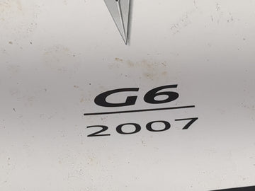 2007 Pontiac G6 Owners Manual Book Guide P/N:15864101 OEM Used Auto Parts