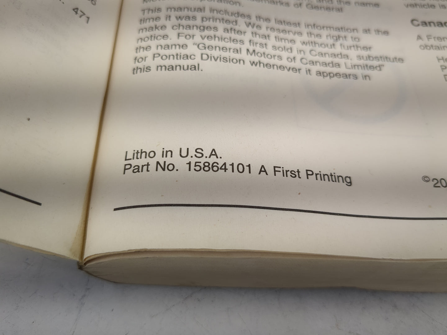 2007 Pontiac G6 Owners Manual Book Guide P/N:15864101 OEM Used Auto Parts - Oemusedautoparts1.com