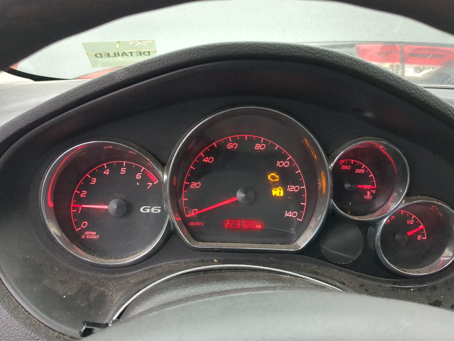 2005-2007 Pontiac G6 Instrument Cluster Speedometer Gauges Fits Fits 2005 2006 2007 OEM Used Auto Parts - Oemusedautoparts1.