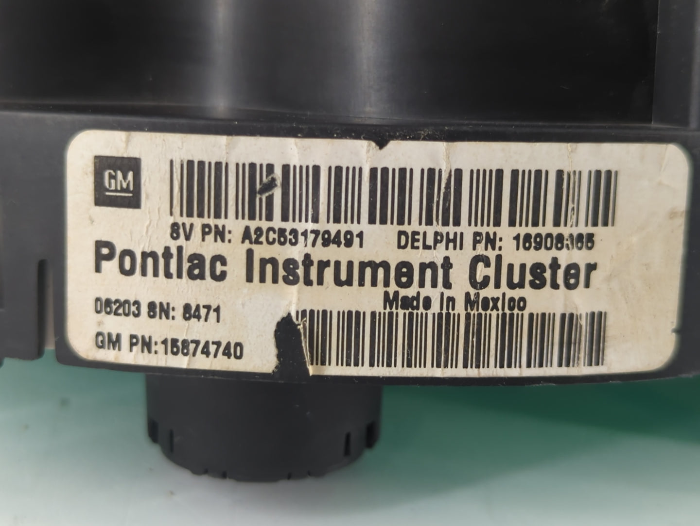 2007 Pontiac G6 Instrument Cluster Speedometer Gauges P/N:16908365 15874740, A2C53179491 Fits OEM Used Auto Parts - Oemuseda