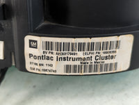 2007 Pontiac G6 Instrument Cluster Speedometer Gauges P/N:15874740 Fits OEM Used Auto Parts - Oemusedautoparts1.com
