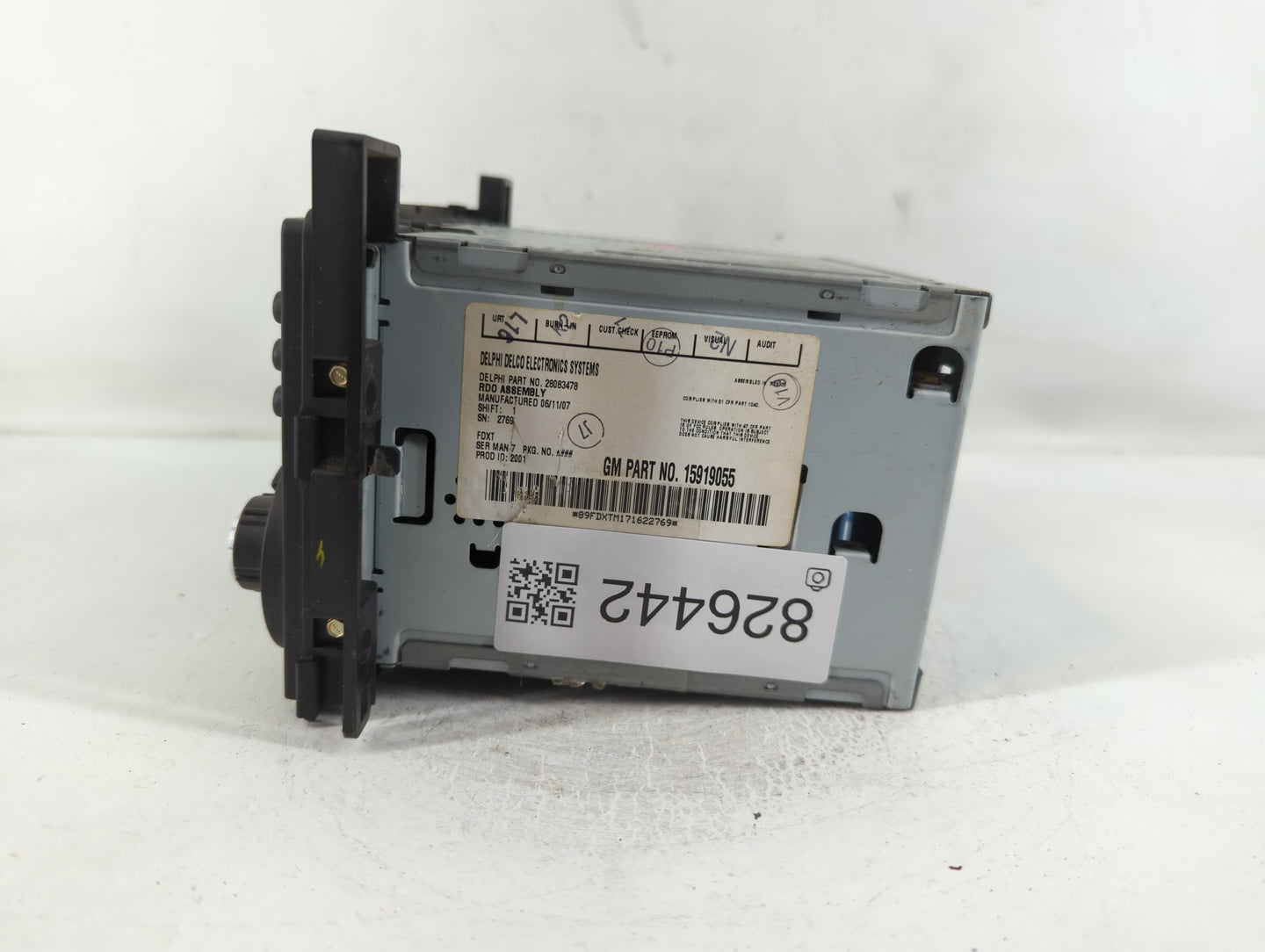 2006-2007 Pontiac G6 Radio AM FM Cd Player Receiver Replacement P/N:15919055 Fits Fits 2006 2007 OEM Used Auto Parts - Oemus