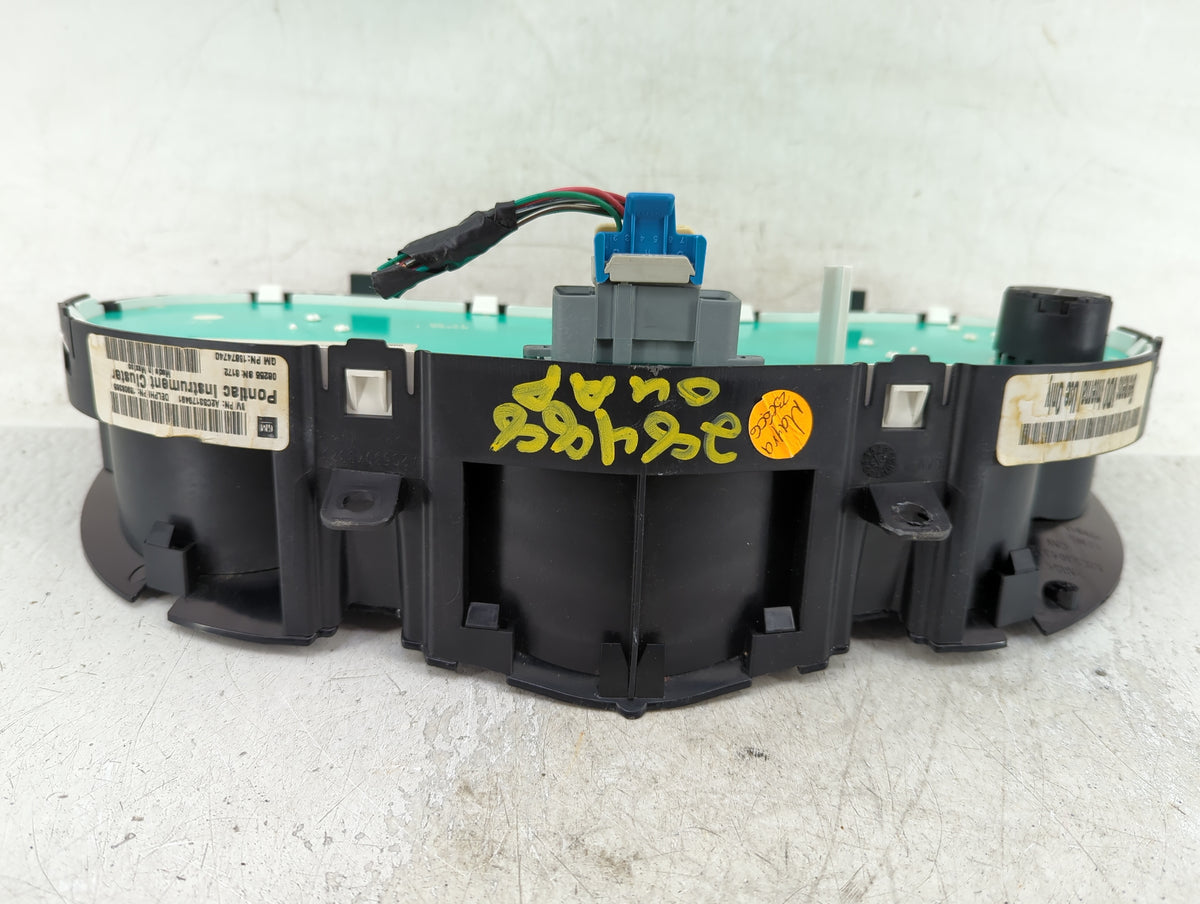 2007 Pontiac G6 Instrument Cluster Speedometer Gauges P/N:15874740 Miles:100K Fits OEM Used Auto Parts - Oemusedautoparts1.c