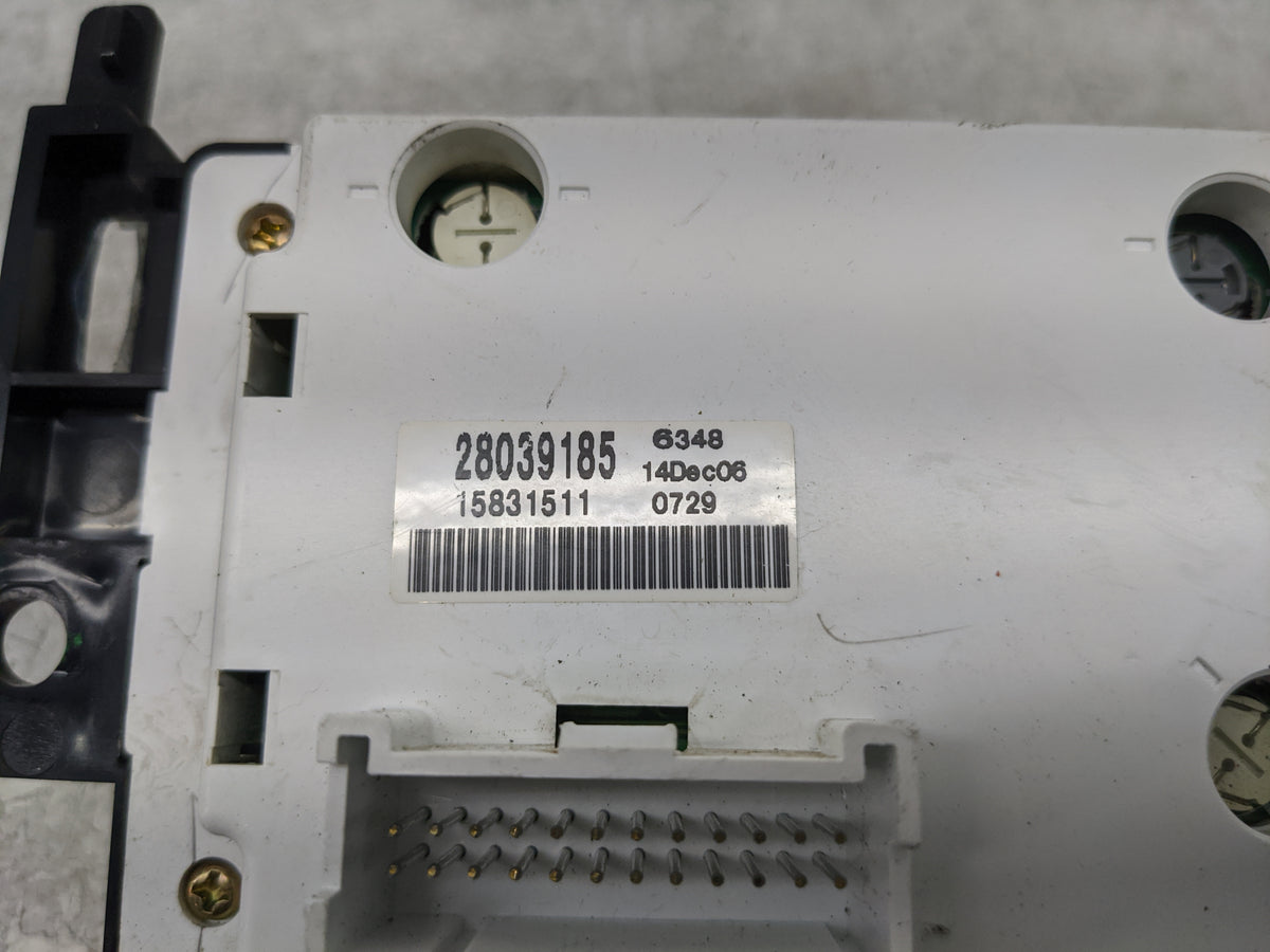 2005-2009 Pontiac G6 Climate Control Module Temperature AC/Heater Replacement P/N:28039185 15831511 Fits OEM Used Auto Parts