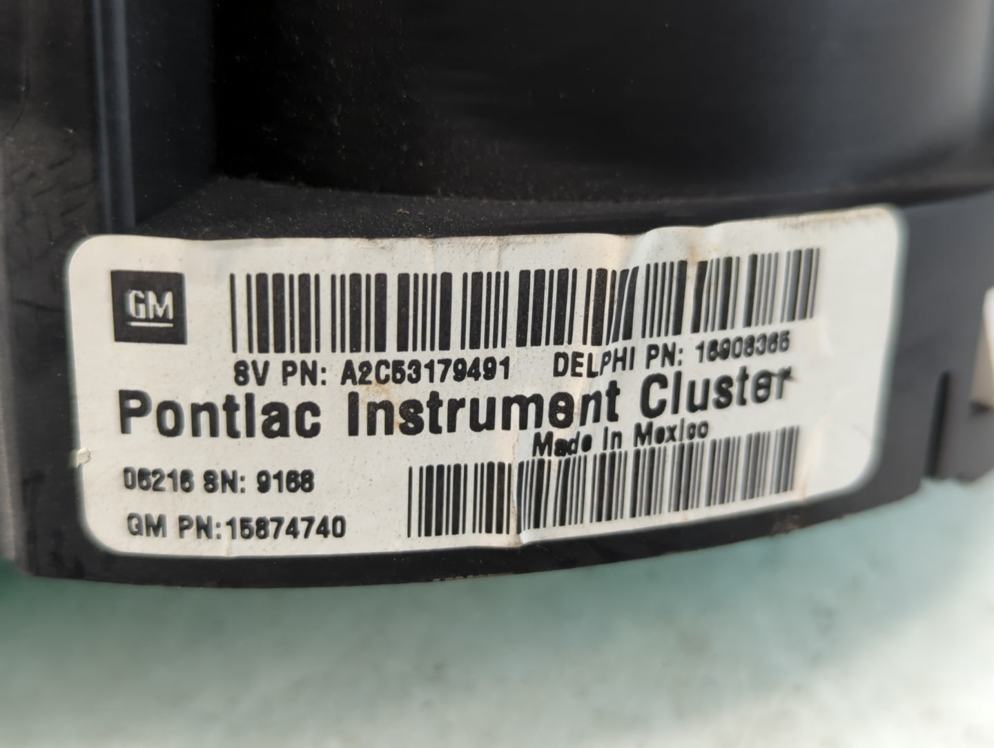 2007 Pontiac G6 Instrument Cluster Speedometer Gauges P/N:15874740 Fits OEM Used Auto Parts - Oemusedautoparts1.com