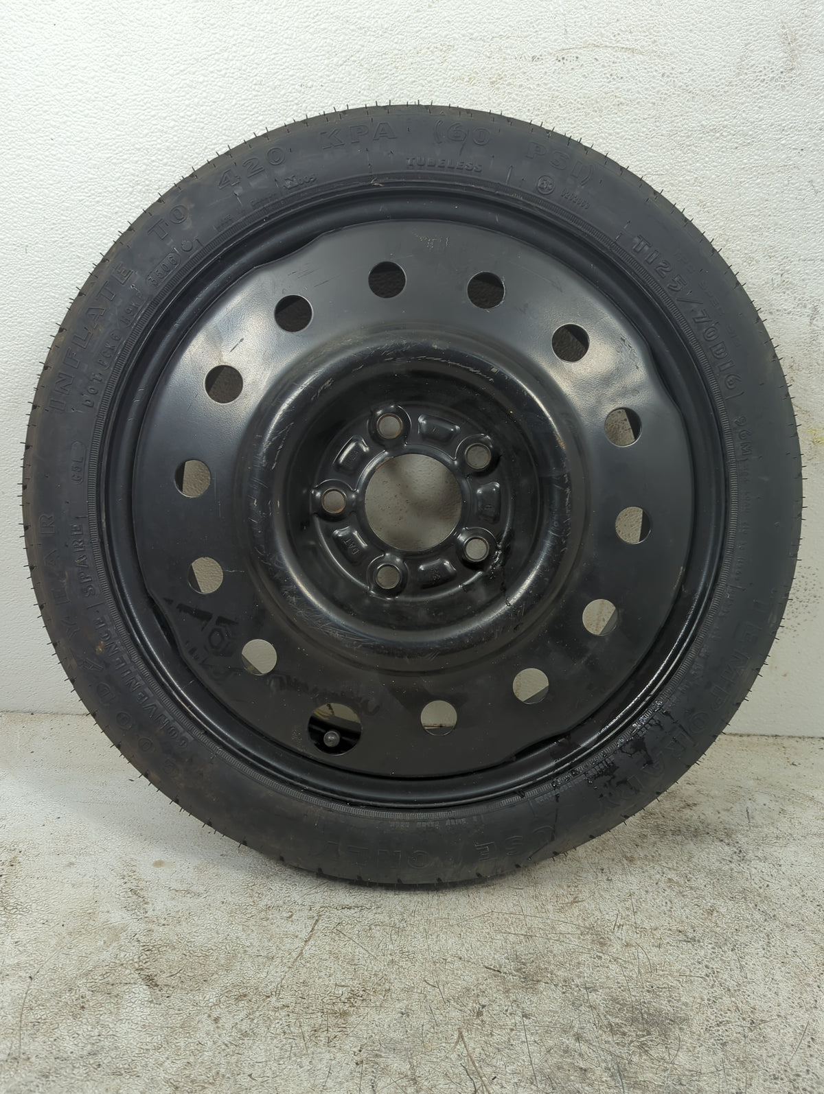 2004-2008 Pontiac Grand Prix Spare Donut Tire Wheel Rim Oem 5036361 - Oemusedautoparts1.com