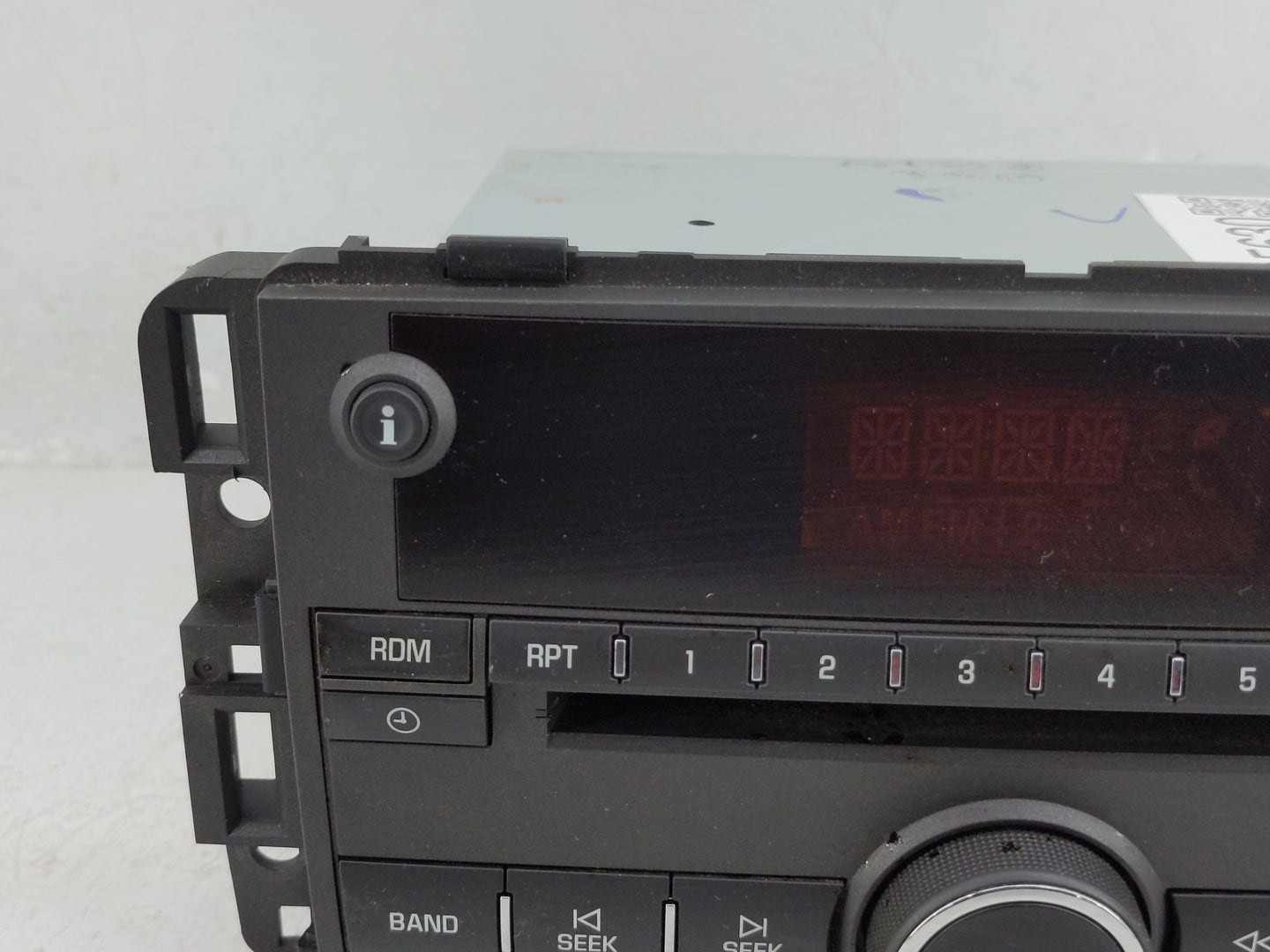 2007-2008 Pontiac Torrent Radio AM FM Cd Player Receiver Replacement P/N:22736966 Fits Fits 2007 2008 OEM Used Auto Parts - 