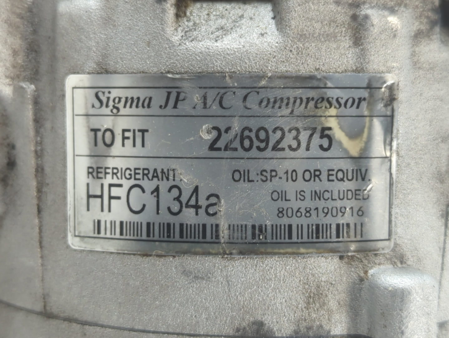 2007-2008 Saturn Aura Air Conditioning A/c Ac Compressor Oem - Oemusedautoparts1.com