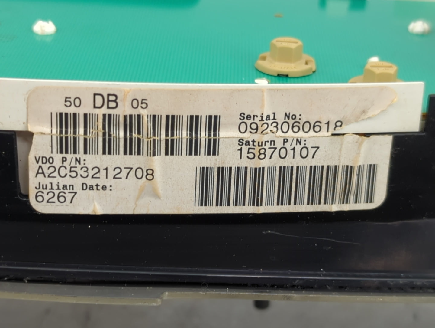 2007 Saturn Ion Instrument Cluster Speedometer Gauges P/N:A2C53212708 15870107 Miles: Fits OEM Used Auto Parts - Oemusedauto