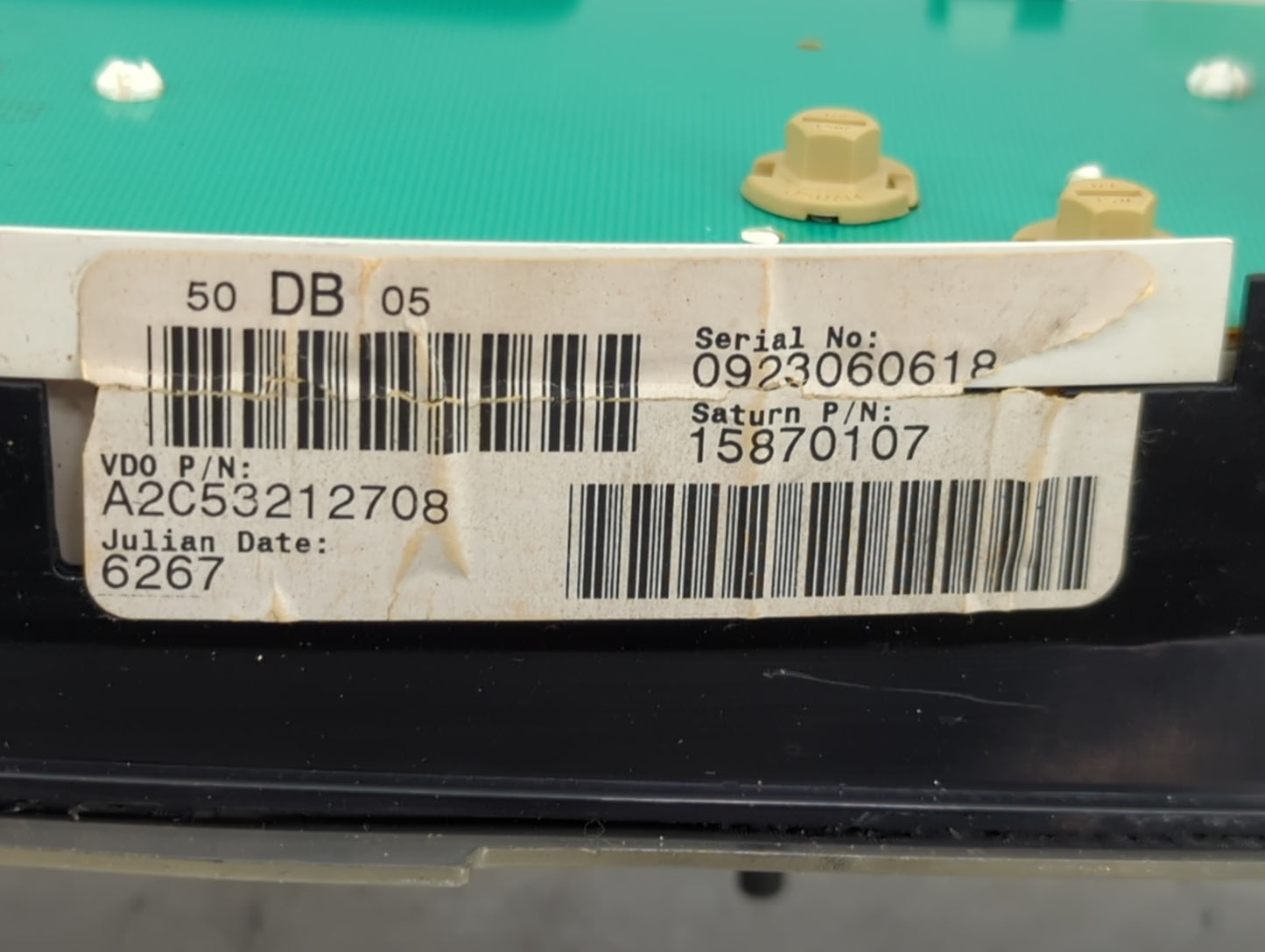 2007 Saturn Ion Instrument Cluster Speedometer Gauges P/N:A2C53212708 15870107 Miles: Fits OEM Used Auto Parts - Oemusedauto